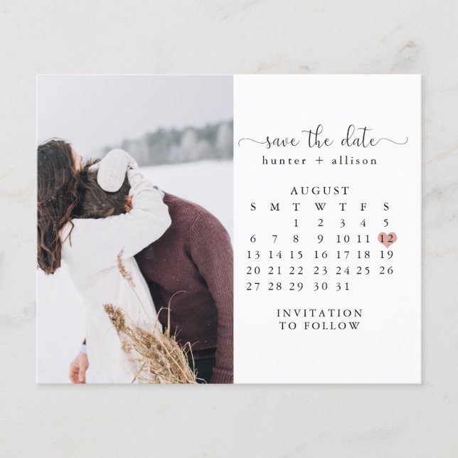 Postkarte | Kalender Save the Date Flyer (Vorne)