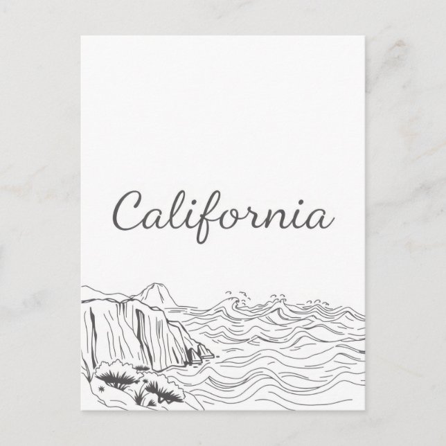 Postkarte Kalifornien (Vorderseite)