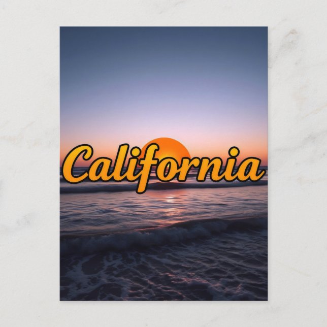 Postkarte Kalifornien (Vorderseite)