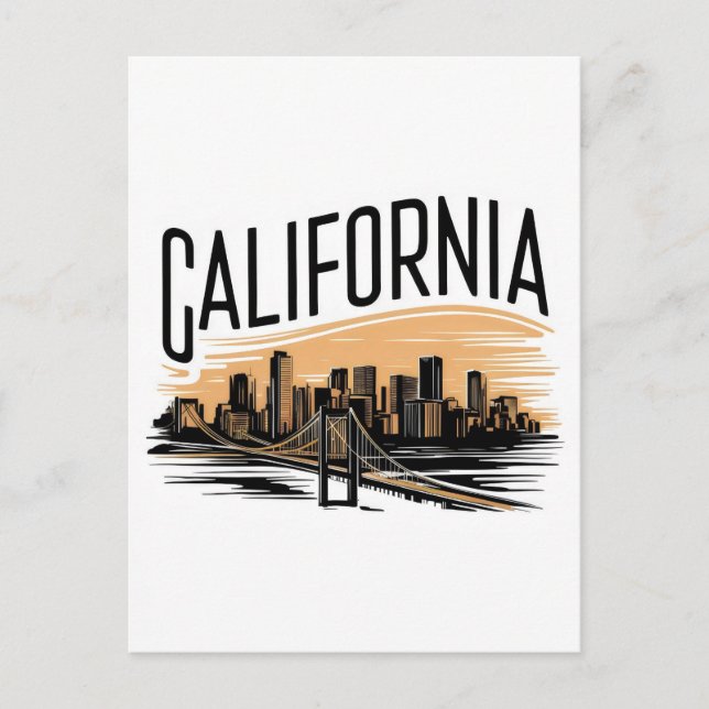 Postkarte Kalifornien (Vorderseite)
