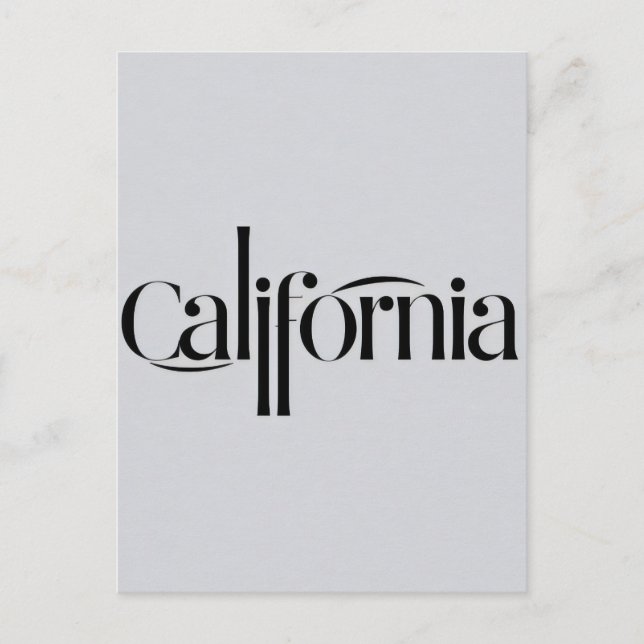 Postkarte Kalifornien (Vorderseite)