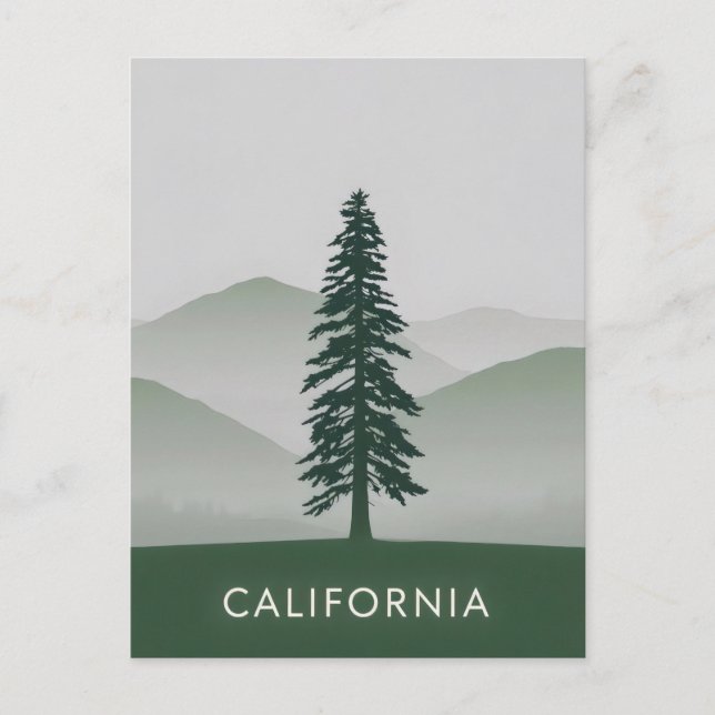 Postkarte Kalifornien (Vorderseite)