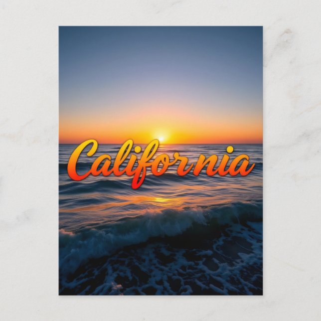 Postkarte Kalifornien (Vorderseite)