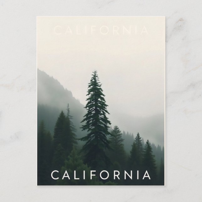 Postkarte Kalifornien (Vorderseite)