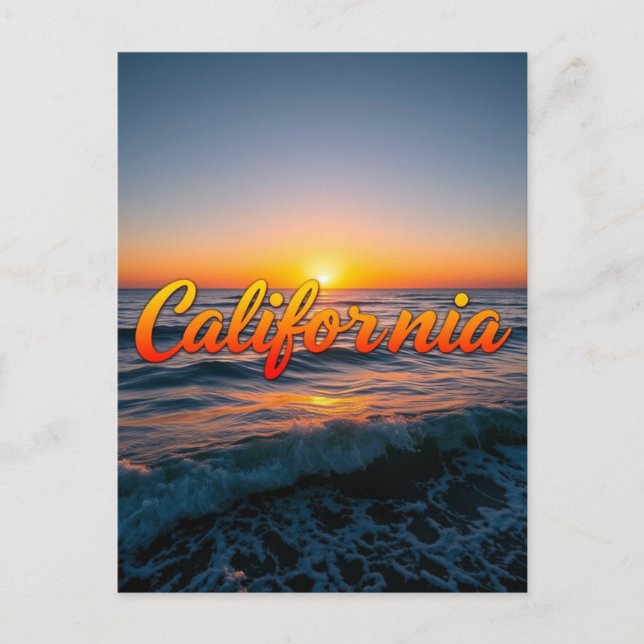Postkarte Kalifornien (Vorderseite)