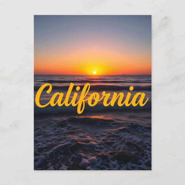 Postkarte Kalifornien (Vorderseite)