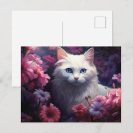 Postkarte Katze Fleur