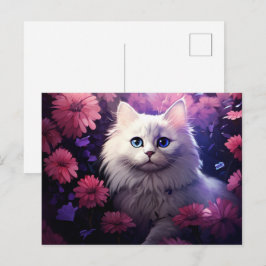 Postkarte Katze Fleur 2