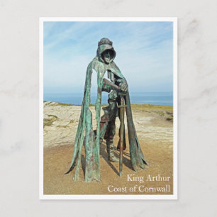 Postkarte - King Arthur Beach UK Cornwall