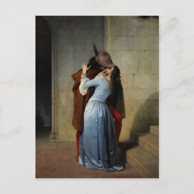Postkarte Kiss/Il Bacio (Vorderseite)