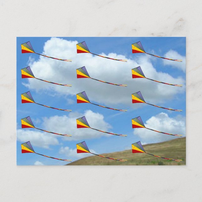 Postkarte - Kites in Formation (Vorderseite)