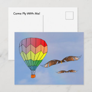 Postkarte - Komm, flieg mit mir