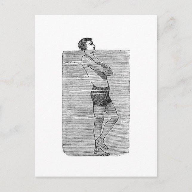 Postkarte 'Kopf über Wasser'  (Vorderseite)