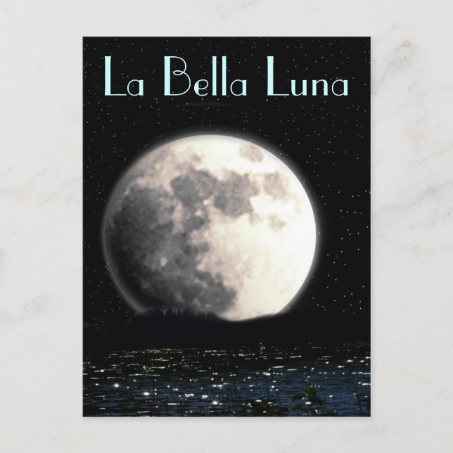Postkarte La Bella Luna (Vorderseite)