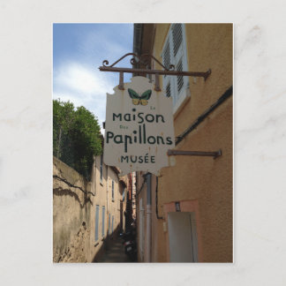 Postkarte La Maison des Papillons