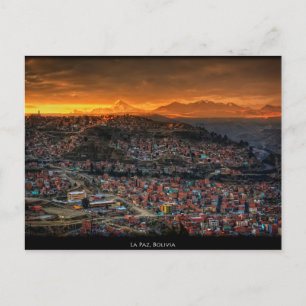 Postkarte La Paz, Bolivien