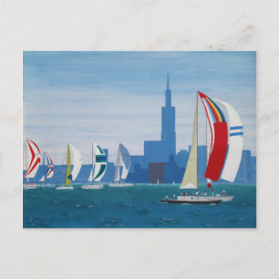 Postkarte "Lake Michigan - Chicago"