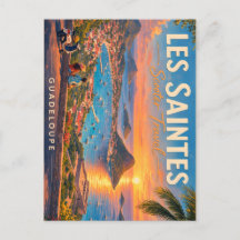 Postkarte Les Saintes Guadeloupe Vintage