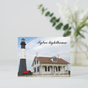 Postkarte Leuchtturm Tybee Island
