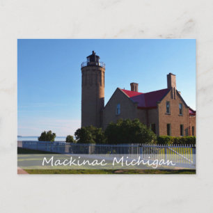 Postkarte/Leuchtturm von Mackinac Postkarte