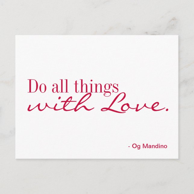 Postkarte - Liebe (Vorderseite)