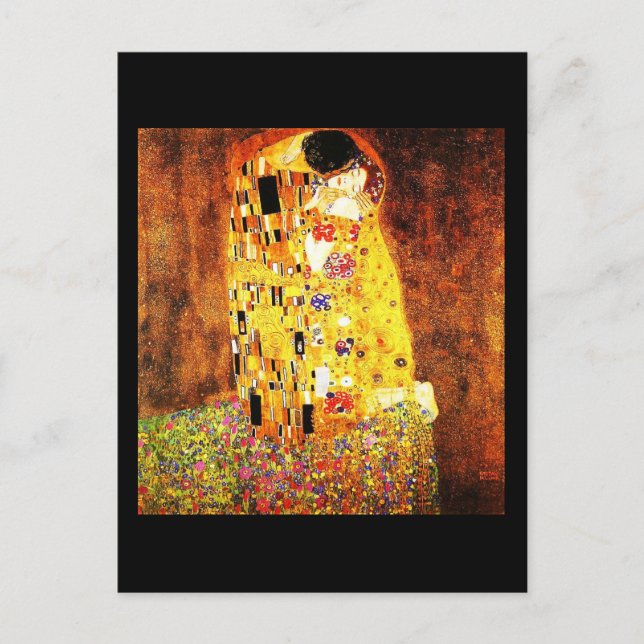 Postkarte Liebe Art-Klimt-Kiss (Vorderseite)
