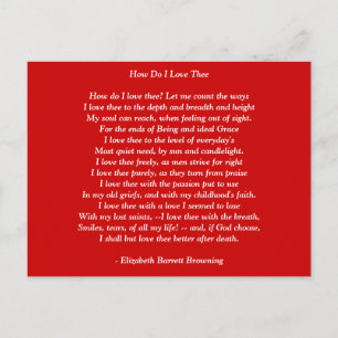 Postkarte-Liebe Art-Liebe Gedicht 14 Postkarte