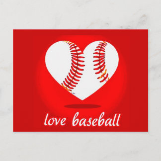 Postkarte, Liebe, Baseball Postkarte