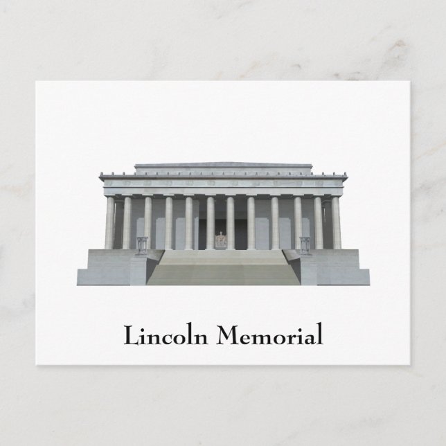 Postkarte: Lincoln Memorial: Washington DC Postkarte (Vorderseite)