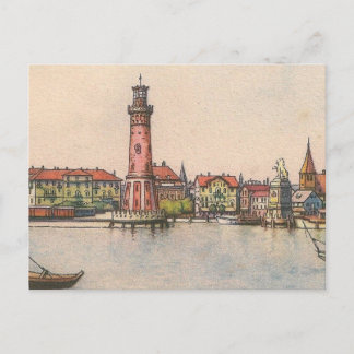 Postkarte - Lindau Lighthouse