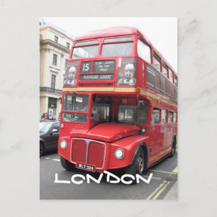 Postkarte London Red Bus