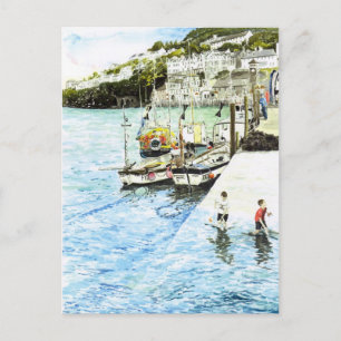 Postkarte "Looe Harbor"
