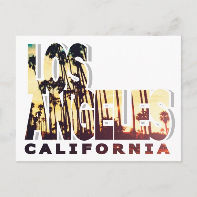Postkarte Los Angeles, Kalifornien (Vorderseite)