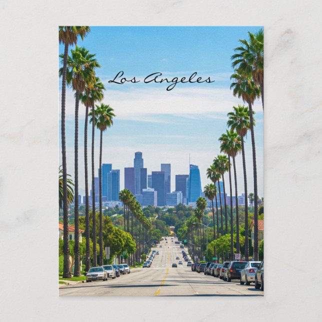 Postkarte Los Angeles Street (Vorderseite)
