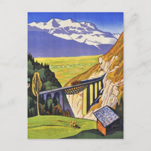 Postkarte - Lötschbergbahn Schweiz