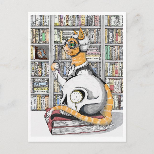 Postkarte: Luftfahrt für Katzen Postkarte (Vorderseite)