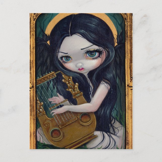 Postkarte "Lyre Angel" (Vorderseite)