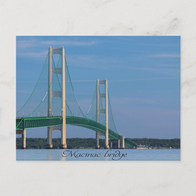 Postkarte/Mackinac-Brücke Postkarte (Vorderseite)
