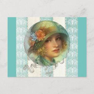 Postkarte Mädchen 1920er Jahre