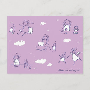 Postkarte "Mamas sind keine Engel"