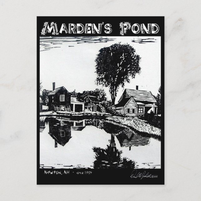 Postkarte Marden's Pond (Vorderseite)