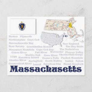 Postkarte "Massachusetts"