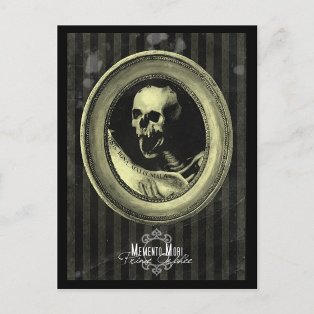 Postkarte "Memento Mori" (Vorderseite)
