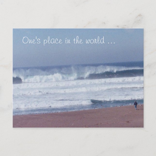 Postkarte - Mensch und Wave (Vorderseite)