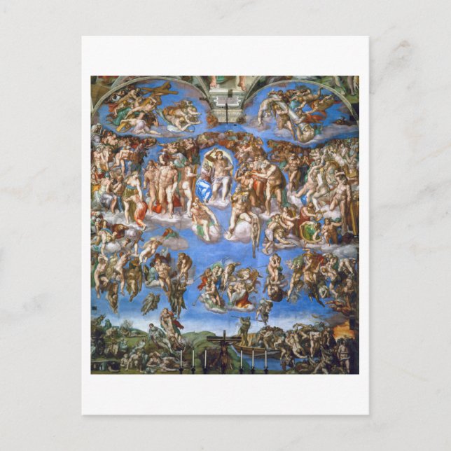 POSTKARTE: MICHELANGELO: DAS LETZTE URTEIL POSTKARTE (Vorderseite)
