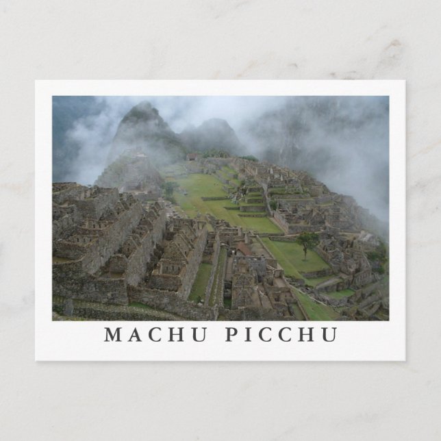 Postkarte "Misty Machu Picchu" (Vorderseite)