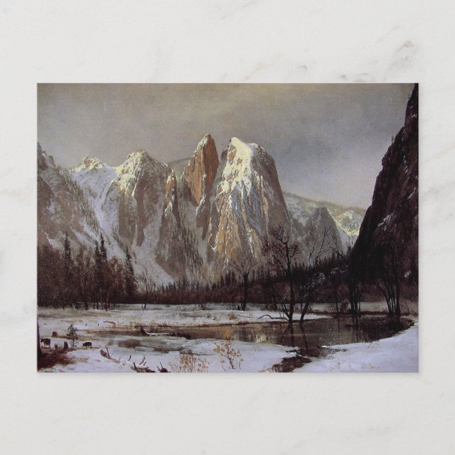 Postkarte mit Albert Bierstadt Malerei (Vorderseite)