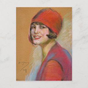 Postkarte mit Alice Pike Barney-Gemälde