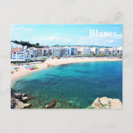 Postkarte mit Blanes-Stadt