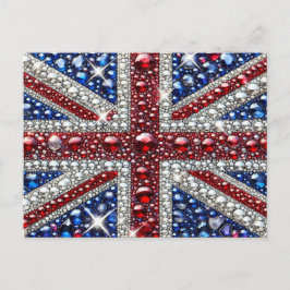 Postkarte mit britischem Farbdesign